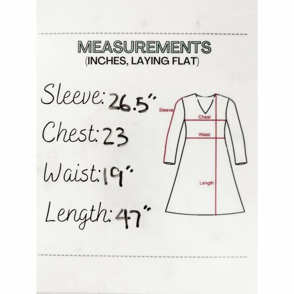 Time & Tru Long Sleeve Handkerchief Corsair Floral Hi Low Dress Women's XXL NWT - Picture 9 of 10